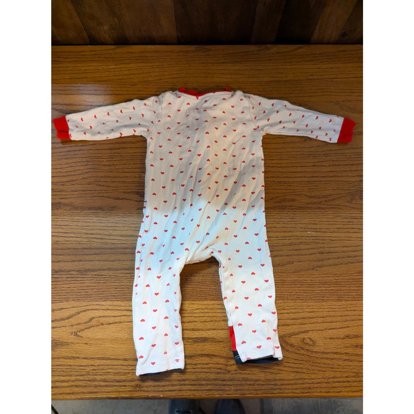Koala Baby Ladybug Hearts Baby Girl Footed Pajamas Sleeper White Red 18M