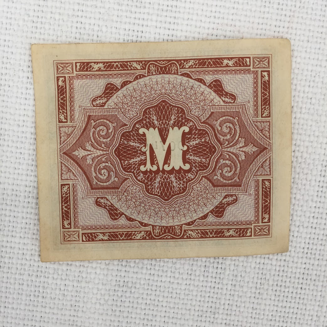 1944 Germany 1 EINE mark Allied Military Currency American Occupied Zone WWII