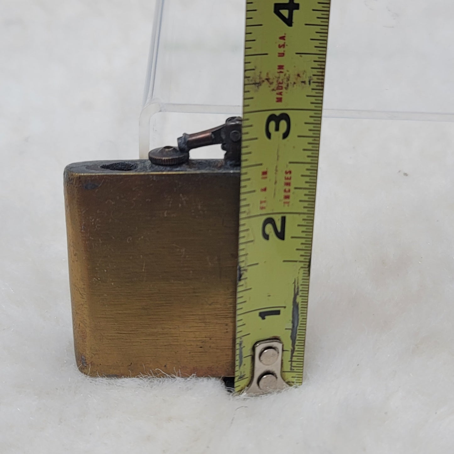 Vintage Brass Pocket Lighter Antique Trench Art Military Steampunk Industrial