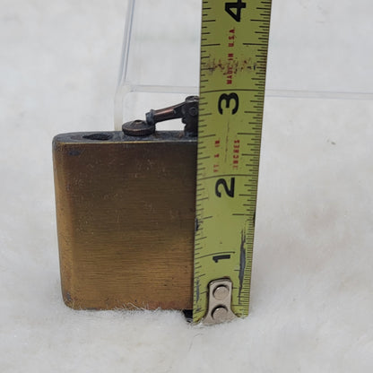 Vintage Brass Pocket Lighter Antique Trench Art Military Steampunk Industrial