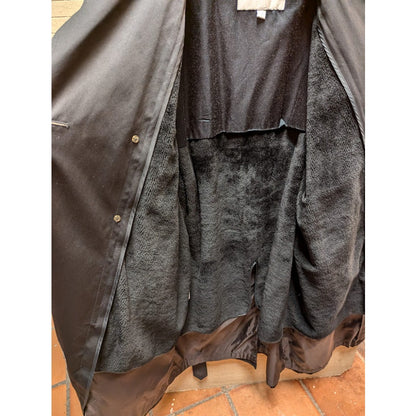 Towne by London Fog Size 42 Trench Coat Zipped in LIner with Belt charcoal Gray