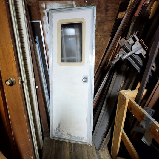 1976 Serro Scotty Vintage Camper Front Door ORIGINAL Frame and sceen door window
