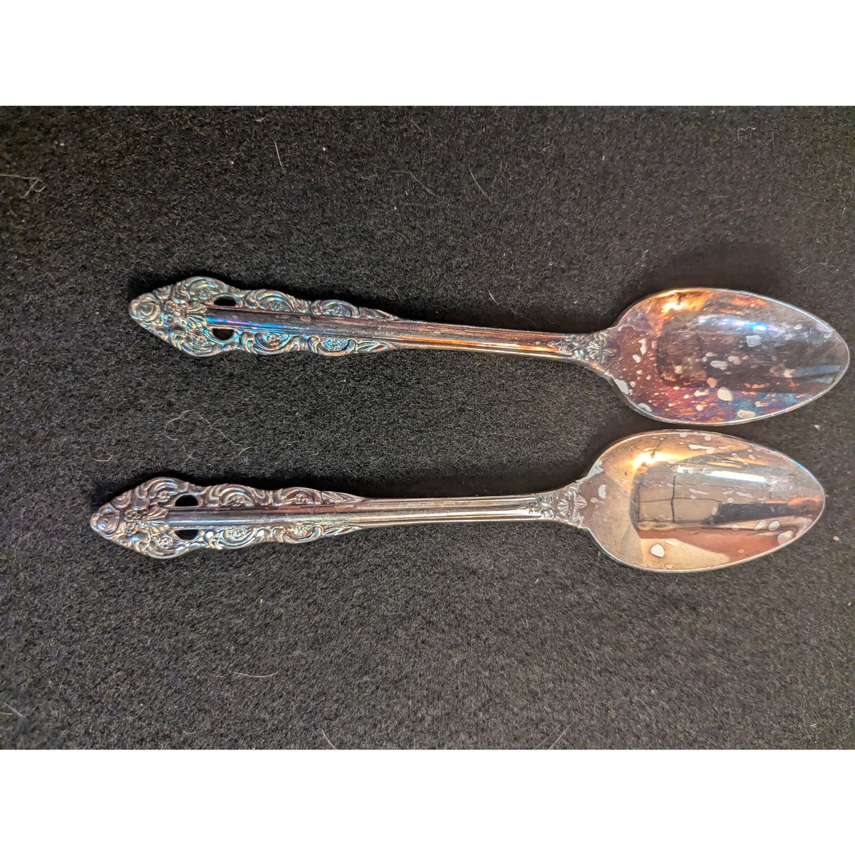 Vintage Ekco Eterna Lillianne Silverplate Tablespoons Set of 2 Korea