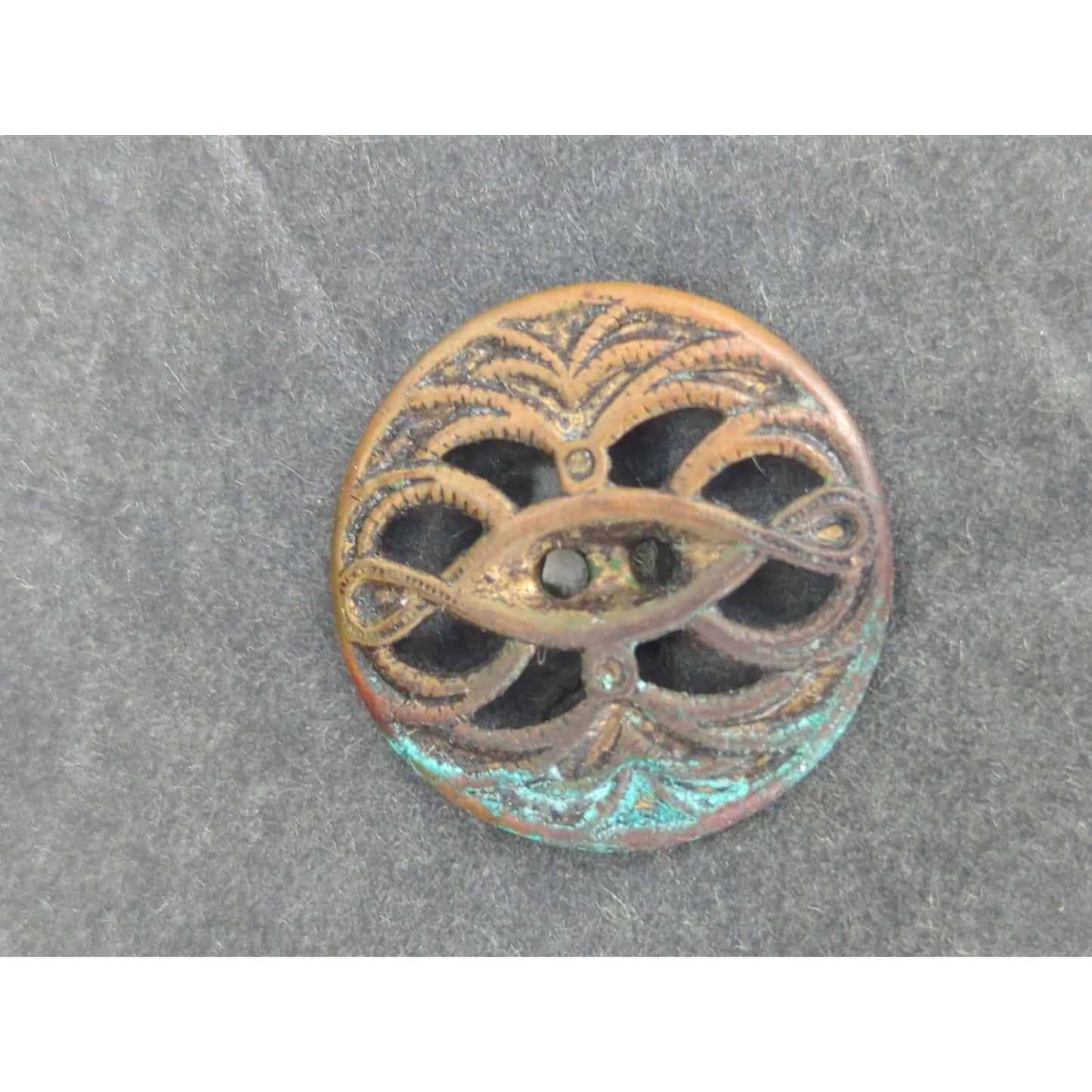 LOT FF of 10 Antique Vintage Victorian Brass Mixed Materials Buttons ESTATE FIND