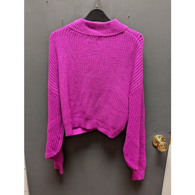 Women's Socialite Long Sleeve Pink small KNIT long sleeve NEW