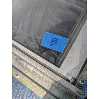 1976 Scotty Serro Camper ORIGINAL Window metal screen aluminum glass BATHROOM