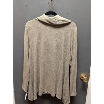 Forgotten Grace Knit Cowl Neck Sweater - Women's Size XL Oatmeal NEW turtleneck