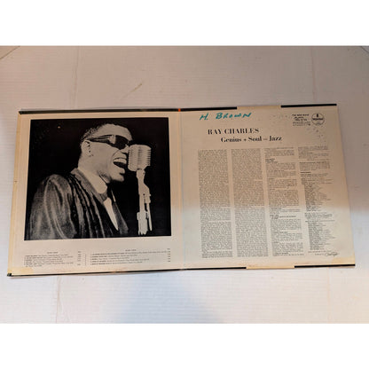 Vintage Ray Charles Genius + Soul = Jazz Impulse! A-2 Gatefold Mono Vinyl LP
