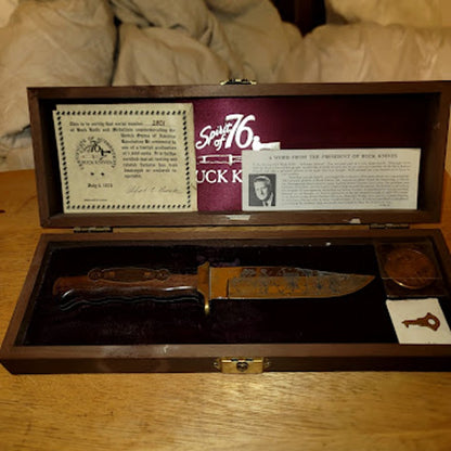 Buck #2801 Spirit of 76 Limited Edition Bicentennial Knife Set Display Case Coin