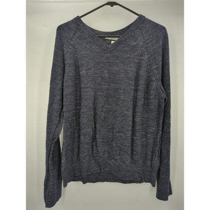 Vince Camuto Men's Navy Marled V-Neck Long Sleeve Sweater Size XL NWT