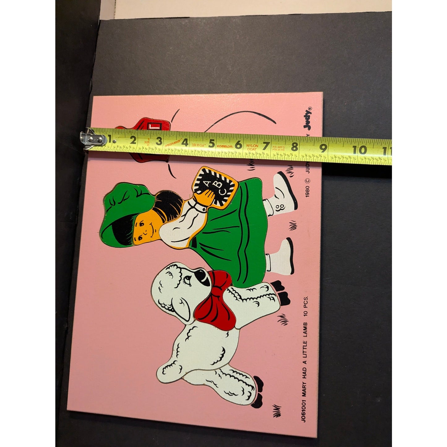 Vintage 1980 The Judy Company Mary Had a Little Lamb Wooden Inlay Puzzle J061001
