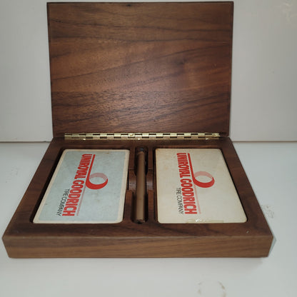 The Uniroyal Goodrich Tire Company Building 1986 playing cards souvenir box