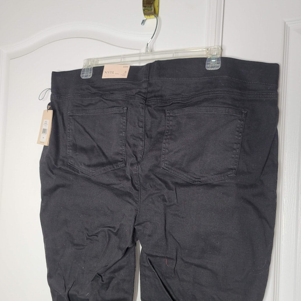 NYDJ Pull on Skinny Ankle Pintucks Size 22W women's PLUS Jeans Tambor