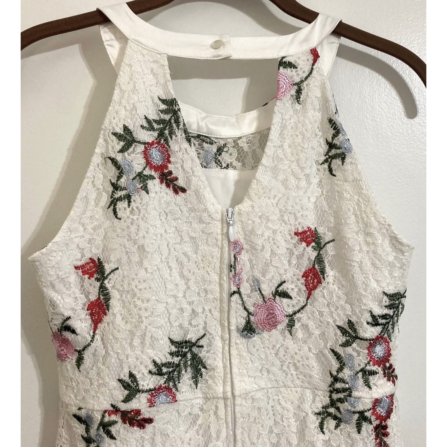 Blush by Us Angels Girls' Sleeveless Embroidered Lace Dress Size 14 in Ivory NWT