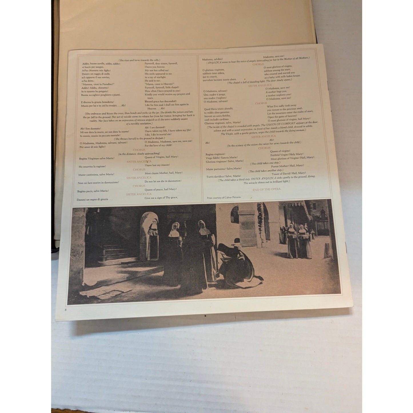 Vintage Puccini Suor Angelica Renata Scotto Columbia Masterworks M34505 Vinyl LP