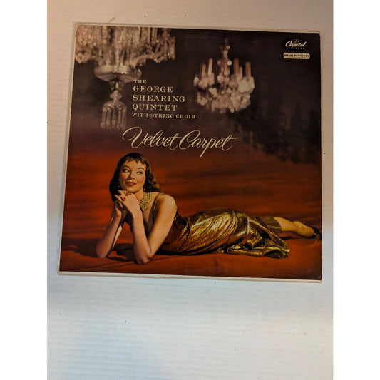 Vintage George Shearing Quintet Velvet Carpet Capitol T-720 Mono Vinyl LP Record