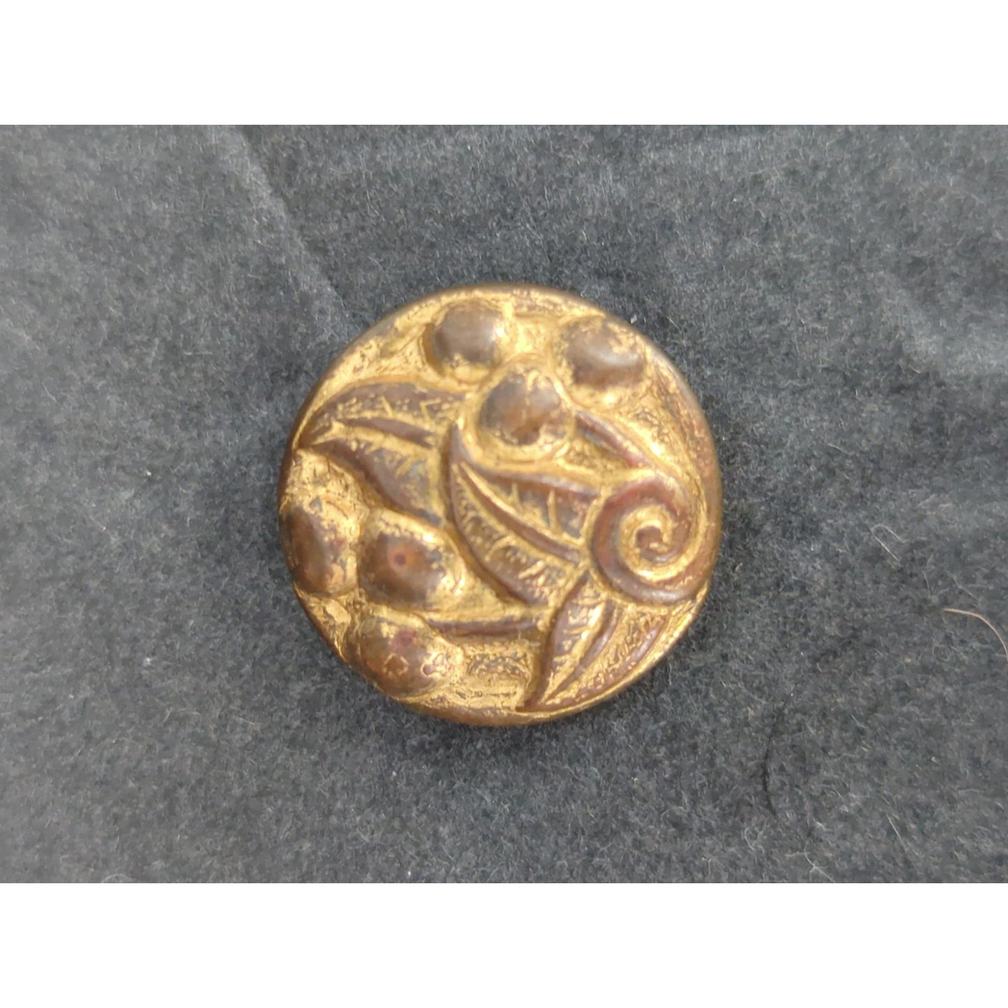 LOT U of 10 Antique Vintage Victorian Brass Mixed Materials Buttons ESTATE FIND