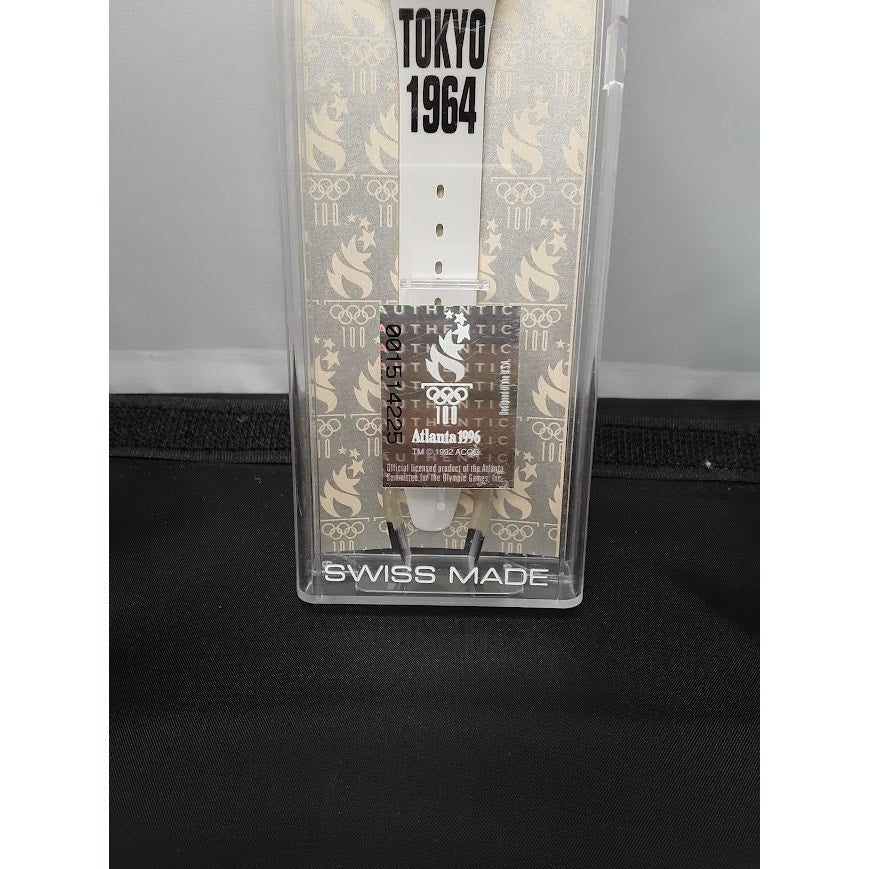 Rare Vintage Tokyo 1964 Olympic Commemorative Watch - Swatch Wristban SEALED