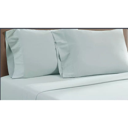 Aircloud Teal Blue Duvet Cover Set 100% Cotton w/ 2 Pillowcases Soft Breathable