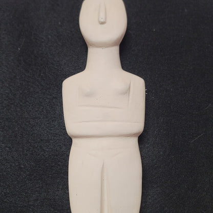 Naxos Cycladic idol statue figurine art history museum replica large plaster