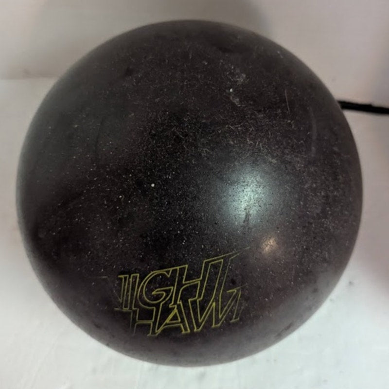 Vintage AMF Night Hawk Bowling Ball 13lbs Black Reactive Resin Pre Drilled