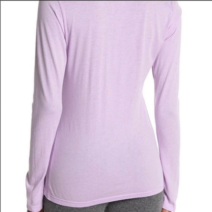 Sundry Women's T-Shirt Top Size 3 / Large Lilac Star Print NEW Scoop Neck NEW