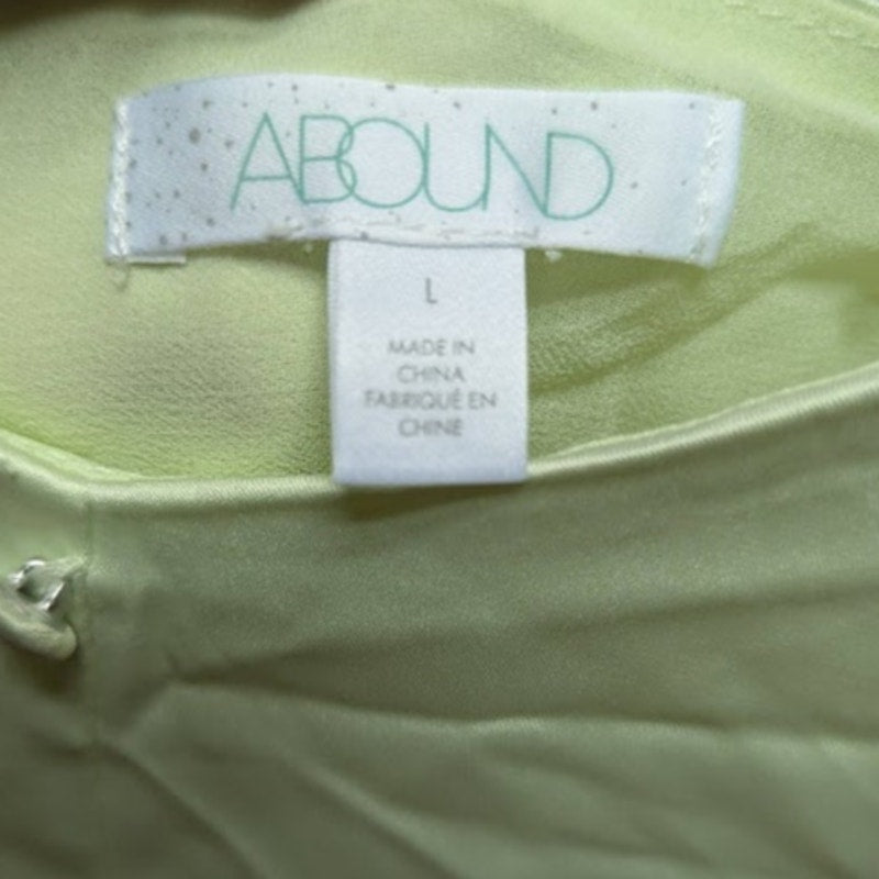 NEW Abound Size LargeTank top sleeveless Yellow button Casual