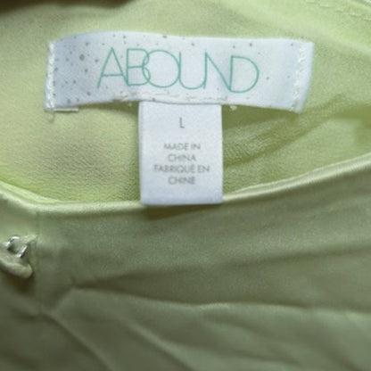 NEW Abound Size LargeTank top sleeveless Yellow button Casual