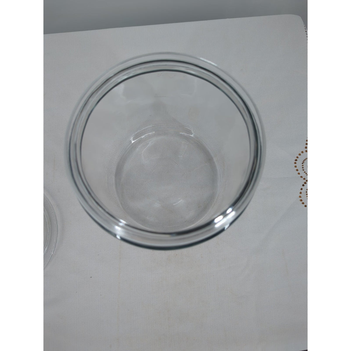 Vintage Clear Glass Apothecary Jar With Lid Pantry Storage Canister