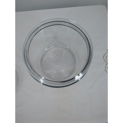 Vintage Clear Glass Apothecary Jar With Lid Pantry Storage Canister