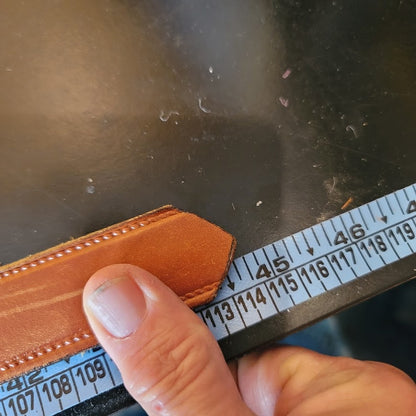 Dickies Brown Top Grain Cowhide Leather Belt Size 38 Heavy Duty Work