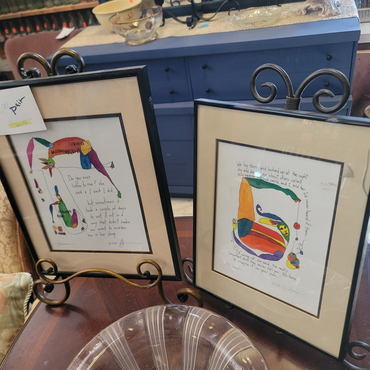 SECONDHAND SANDIES:  artwork: Come by and take a look, as it is always changing