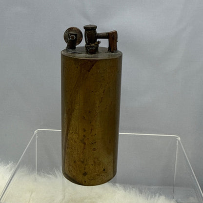 Vintage Spanish Trench Art Brass Lighter Shell Casing Military Relic 1930s