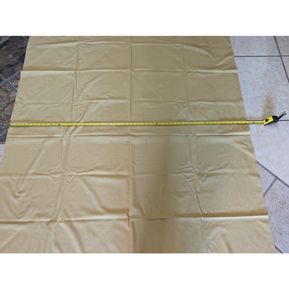 Vintage HARVEST gold oblong rectangle tablecloth 77" x 58.6" rolled edge