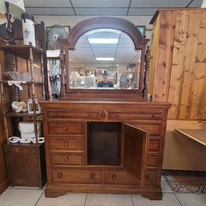 Secondhand Sandies: 10 drawer dresser chest of drawers with arched mirror
