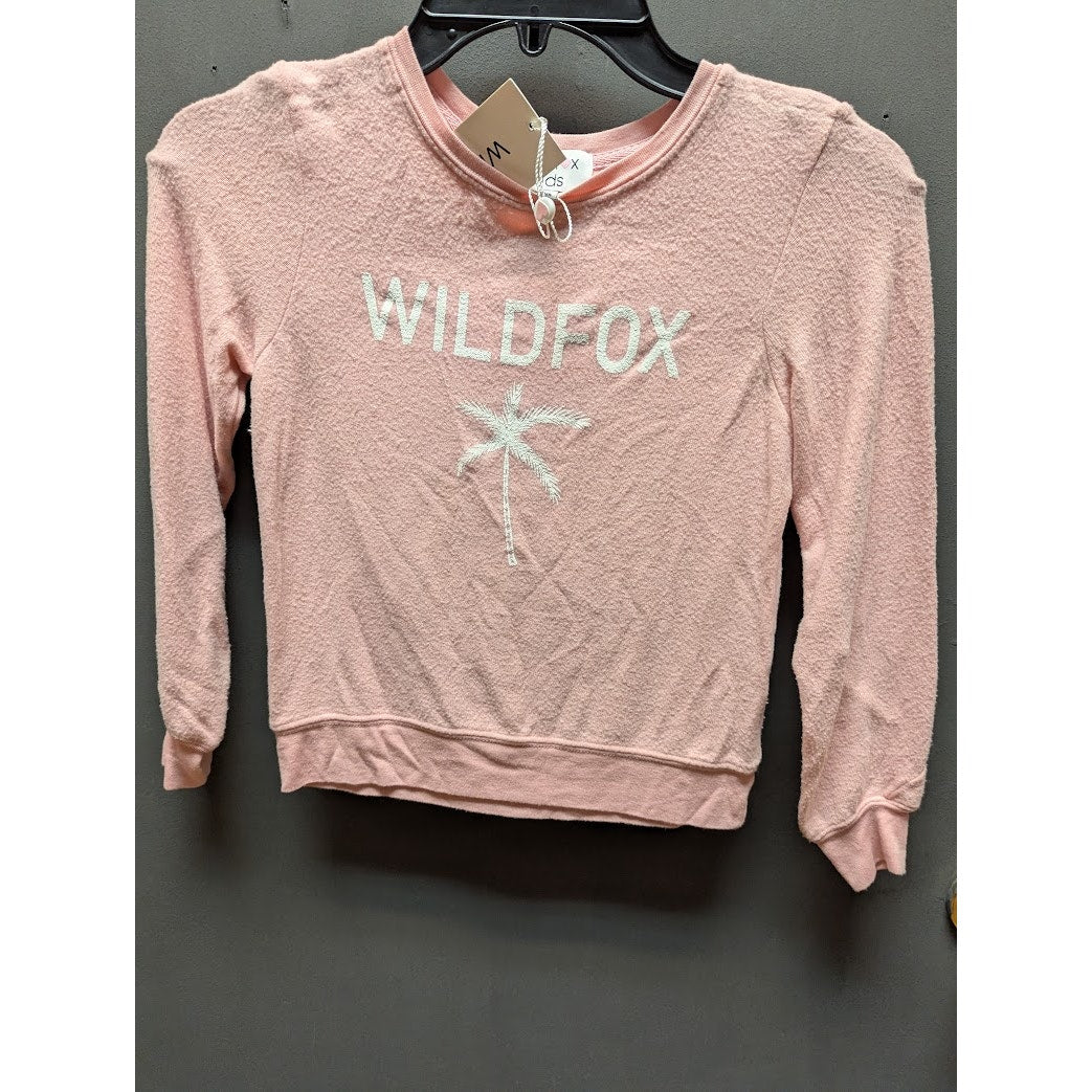 Wildfox Kids Girls Pink Palm Tree Graphic Pajama Top NWT