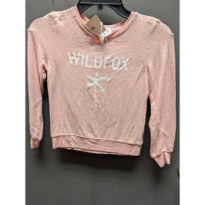 Wildfox Kids Girls Pink Palm Tree Graphic Pajama Top NWT