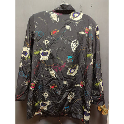 Kensington Square Vintage Large Blazer Lined 1980s GLAM Rock