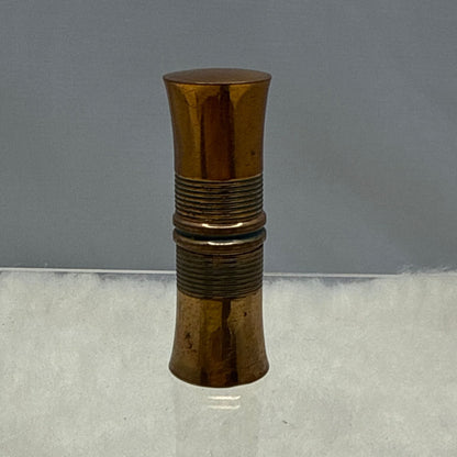 Vintage EMBRUJO MYRURGIA Brass Lipstick Lighter Two Inch Gold MCM Glamour