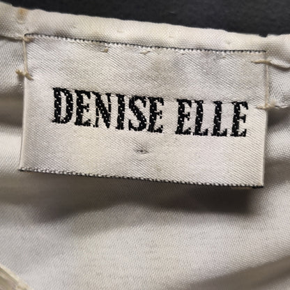 Denise Elle Vintage Heavy Beaded 100% Silk Cocktail Dress XXL