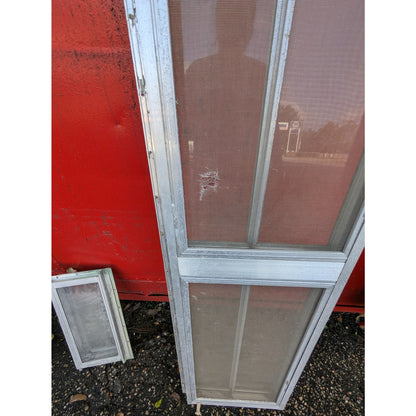 1976 Scotty Serro Camper ORIGINAL Window front double metal screen aluminum glas