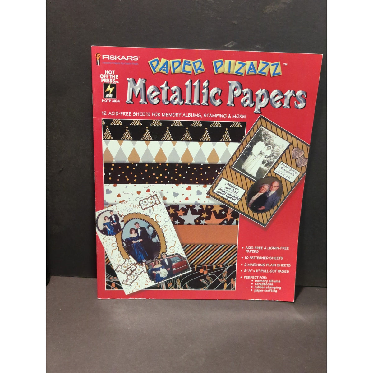FISKARS Photo Memories KIT scrapbooking CRAFTS #3034 Metallic Papers