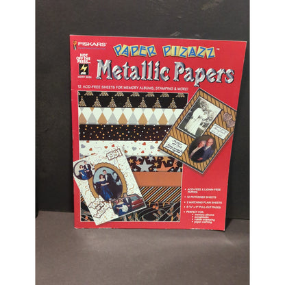 FISKARS Photo Memories KIT scrapbooking CRAFTS #3034 Metallic Papers