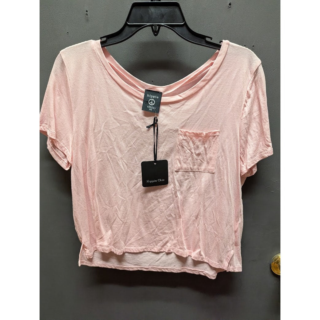 Hippie Chic Women's Light Pink Pocket Pajama Top NWT XL Extra Large Cozy