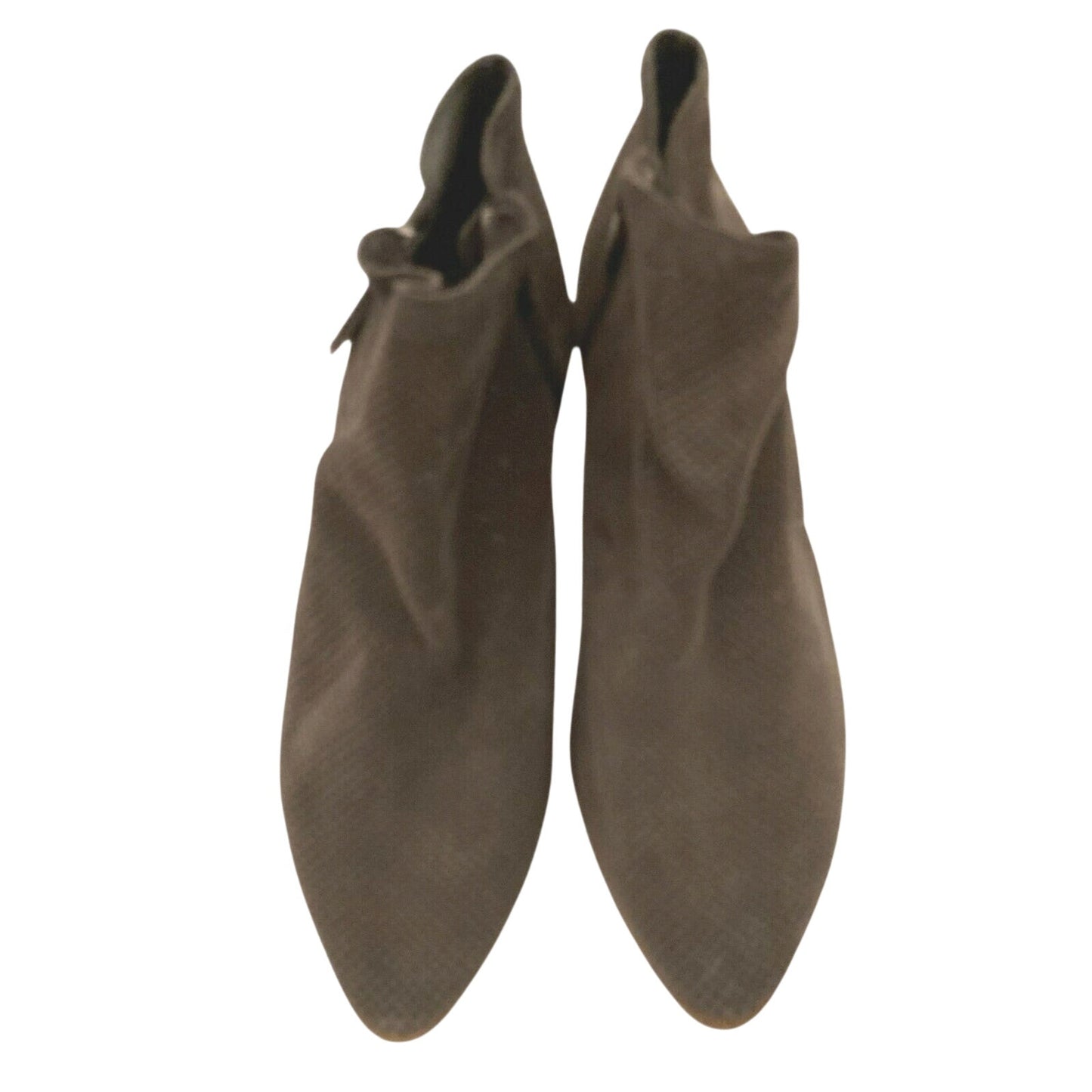 Vince Camuto Womens Nethera Perforated Suede Zip Ankle Booties Sz 10 Gray NWT