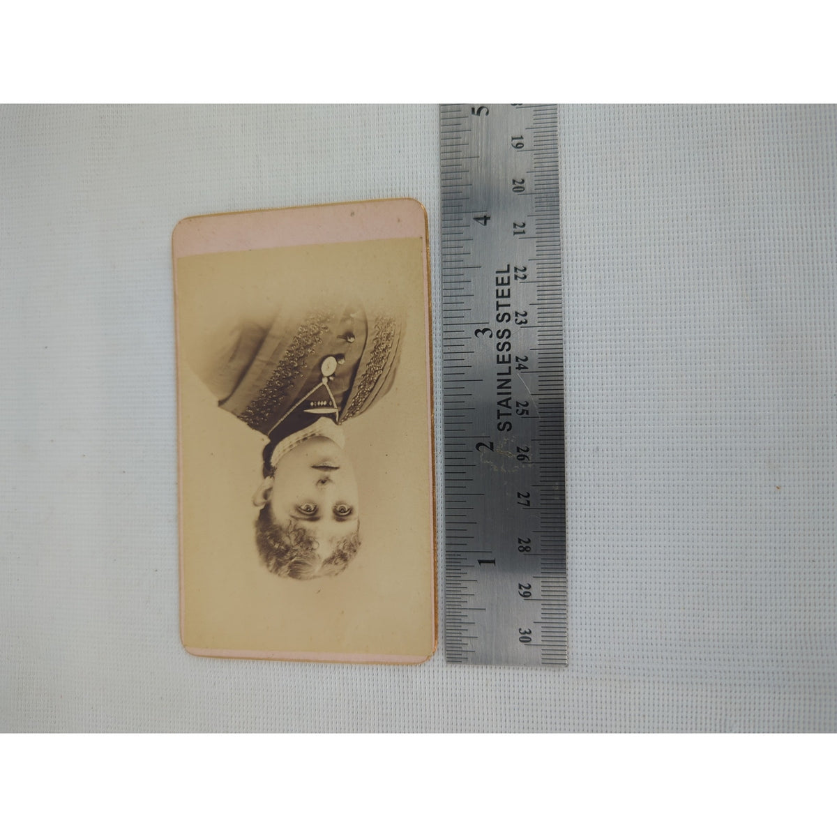 Antique 1880s Cabinet Card Portrait Young Woman Lloyd's Portraits Waterford NY