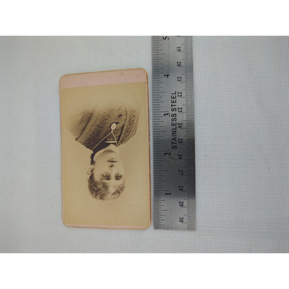 Antique 1880s Cabinet Card Portrait Young Woman Lloyd's Portraits Waterford NY