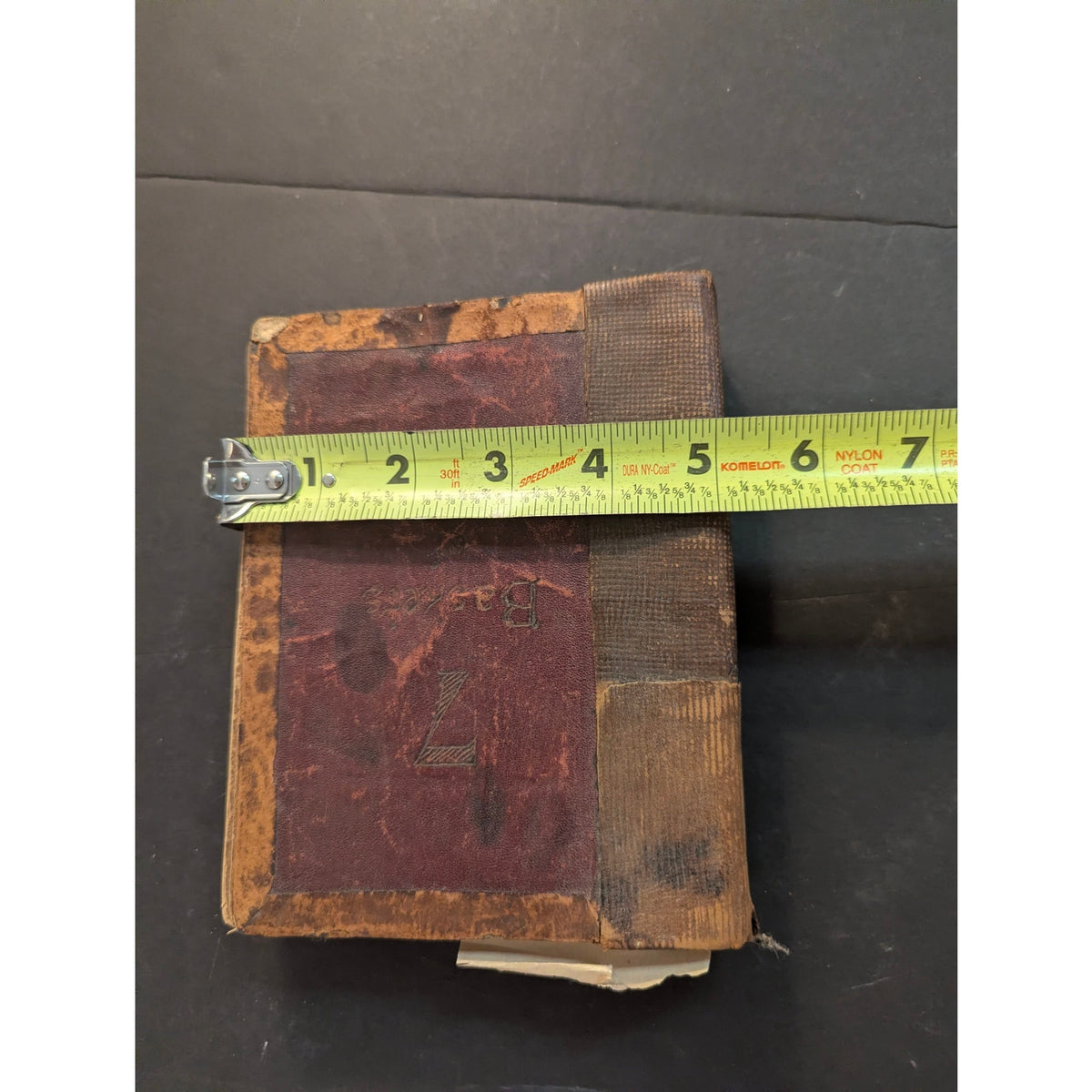 Antique 7 Baskets of Fragments Leather Bound Book Religious Rare