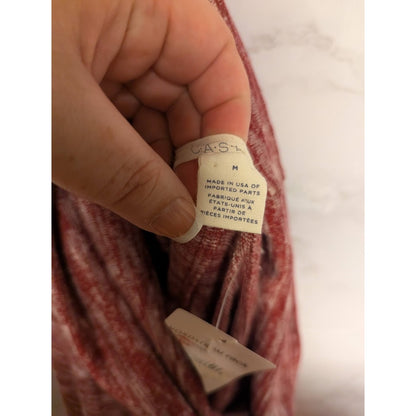 Caslon NWT Size Medium Cowl Neck Tunic Lightweight Sweater Burgundy $59