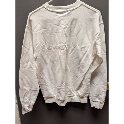 BP. White Glow Neon Sweatshirt long sleeve VOTE Size Small Graphic crew neck NEW